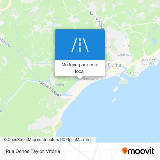 Rua Oenes Taylor mapa