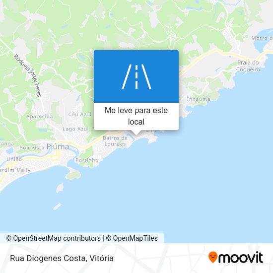 Rua Diogenes Costa mapa