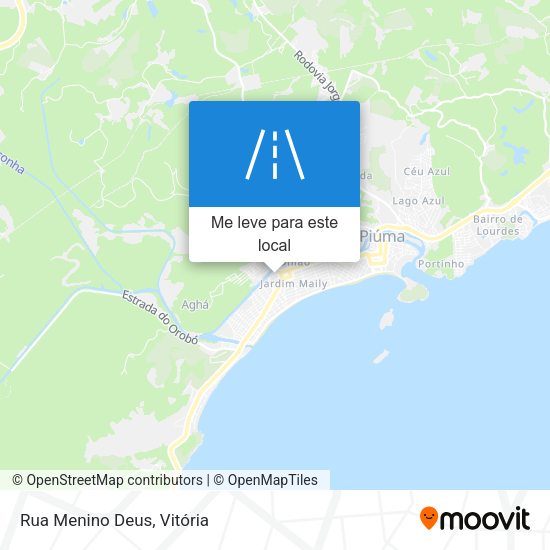 Rua Menino Deus mapa