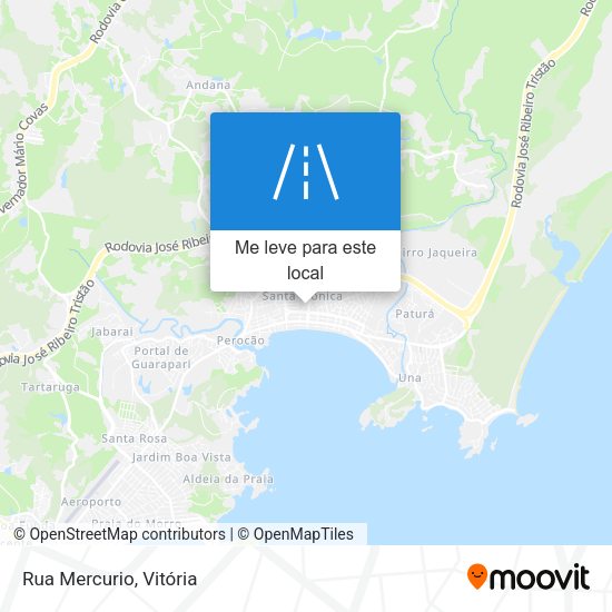 Rua Mercurio mapa
