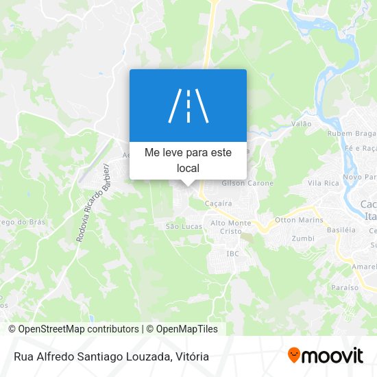 Rua Alfredo Santiago Louzada mapa