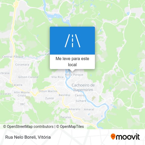 Rua Nelo Boreli mapa