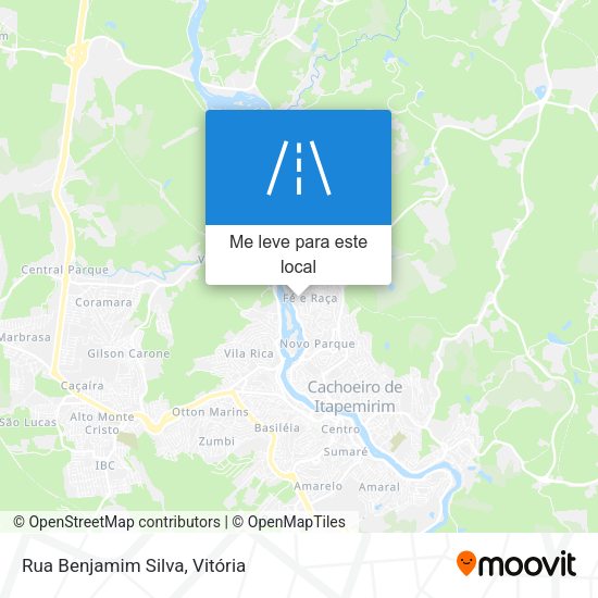 Rua Benjamim Silva mapa