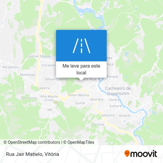 Rua Jair Matielo mapa