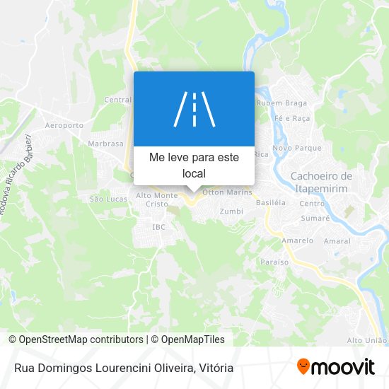 Rua Domingos Lourencini Oliveira mapa
