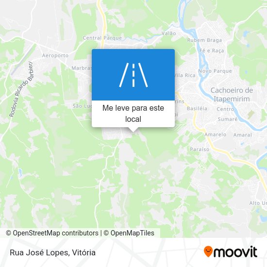 Rua José Lopes mapa