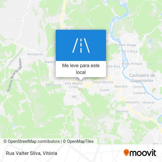 Rua Valter Silva mapa