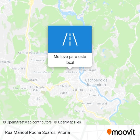 Rua Manoel Rocha Soares mapa