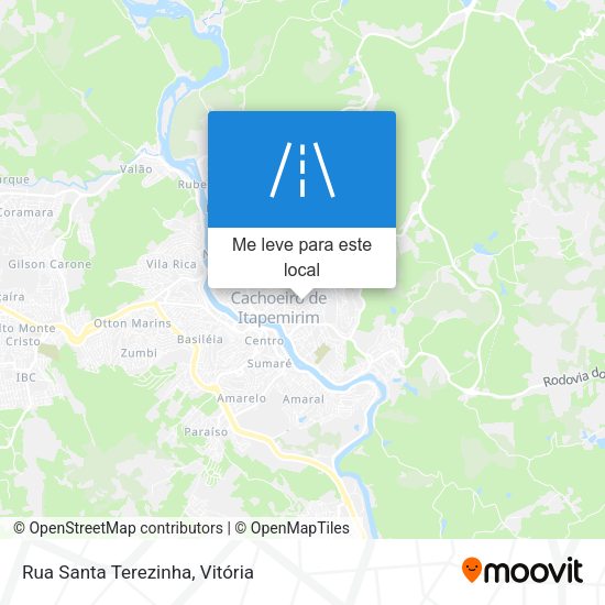 Rua Santa Terezinha mapa