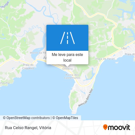 Rua Celso Rangel mapa