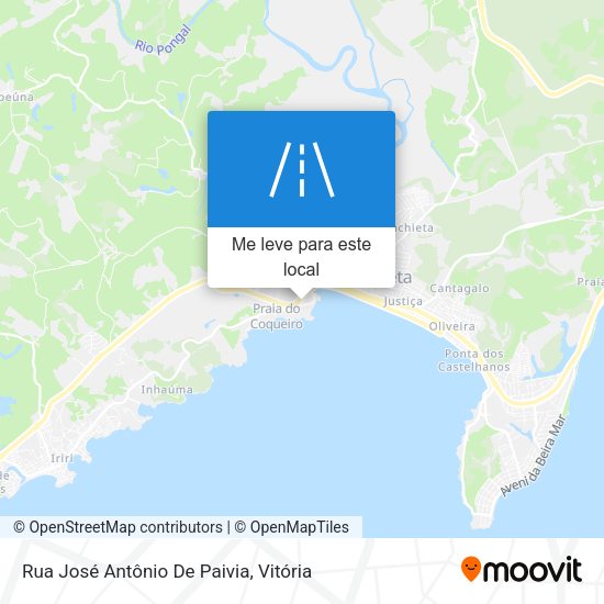 Rua José Antônio De Paivia mapa