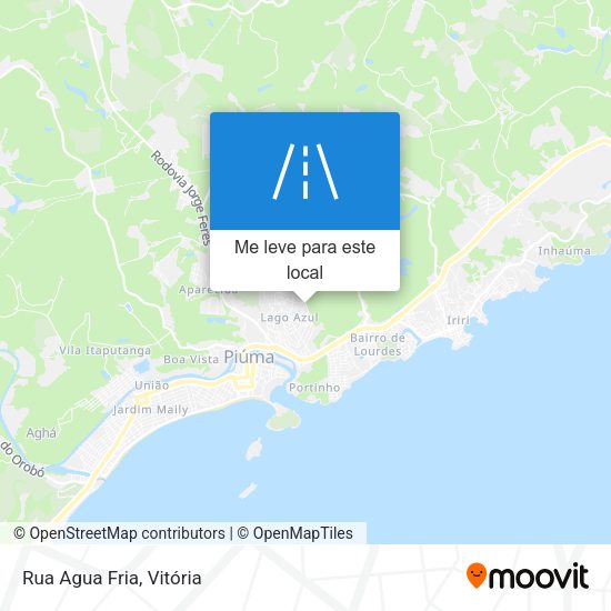Rua Agua Fria mapa