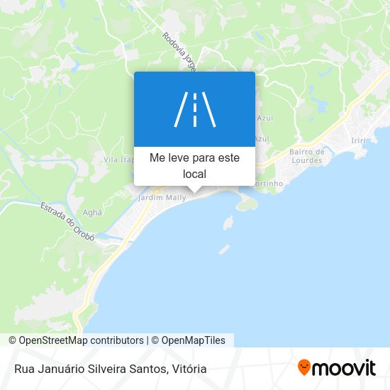 Rua Januário Silveira Santos mapa