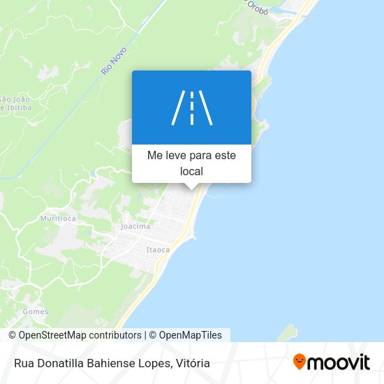 Rua Donatilla Bahiense Lopes mapa