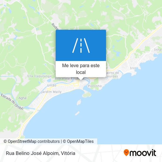 Rua Belino José Alpoim mapa