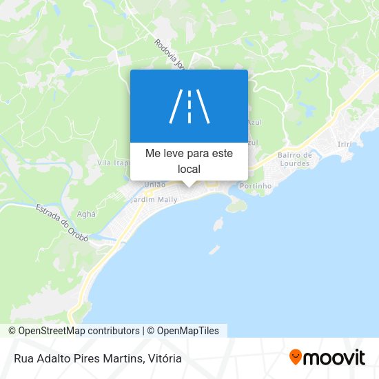 Rua Adalto Pires Martins mapa