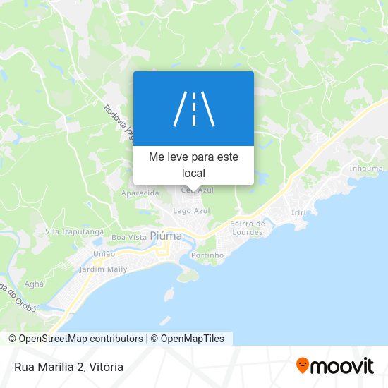 Rua Marilia 2 mapa