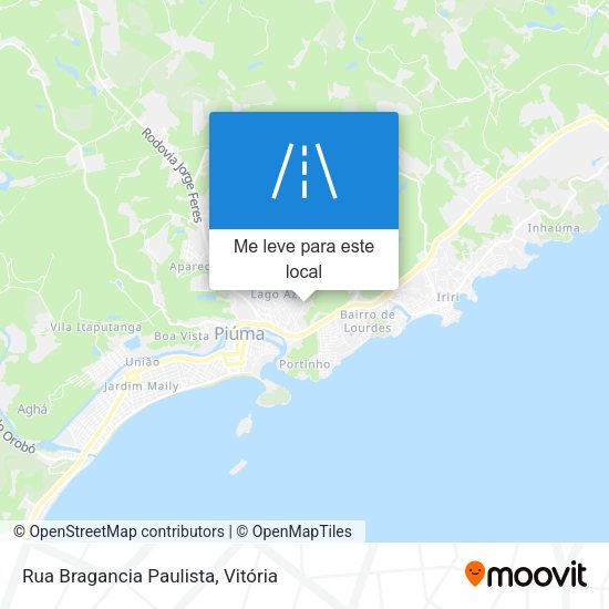 Rua Bragancia Paulista mapa