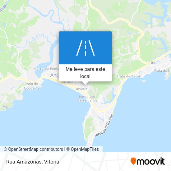 Rua Amazonas mapa