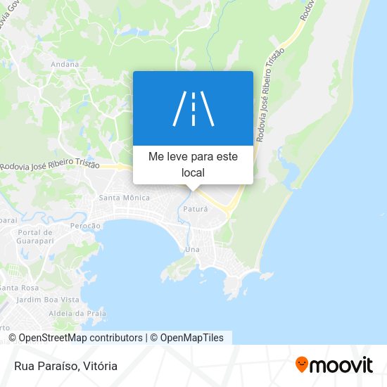 Rua Paraíso mapa