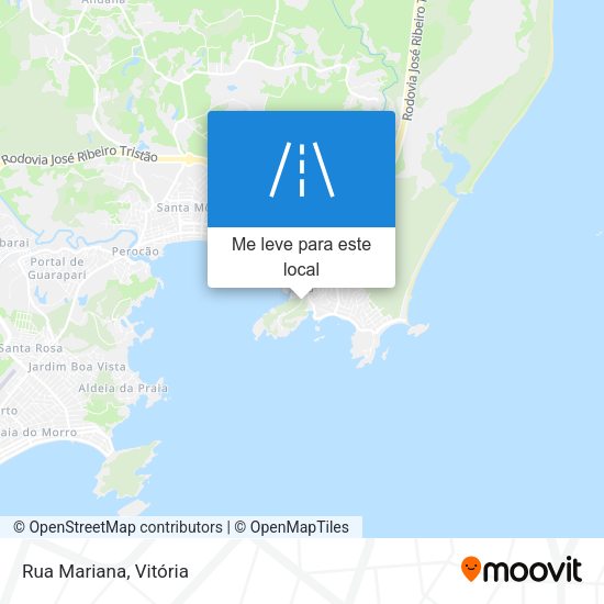 Rua Mariana mapa