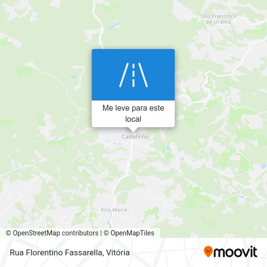 Rua Florentino Fassarella mapa