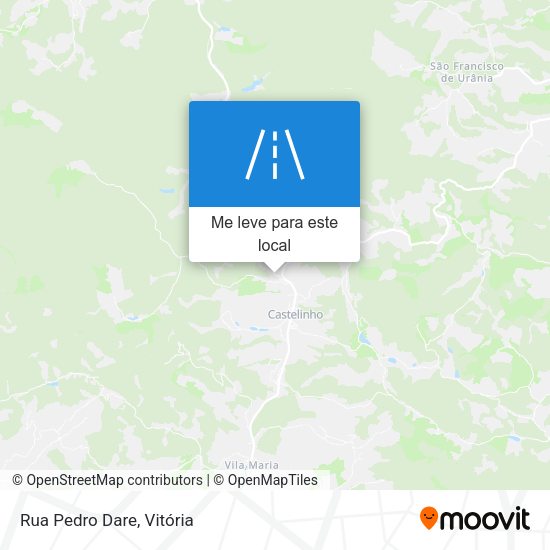 Rua Pedro Dare mapa