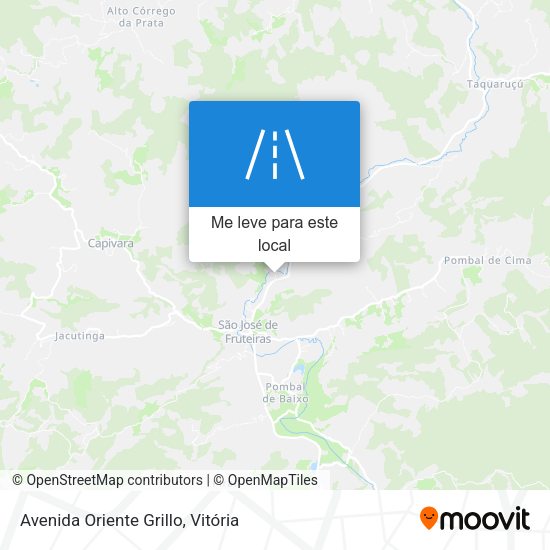 Avenida Oriente Grillo mapa