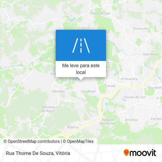 Rua Thome De Souza mapa