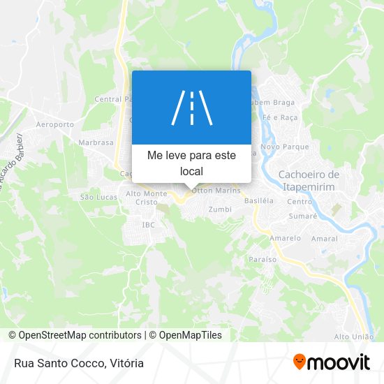 Rua Santo Cocco mapa