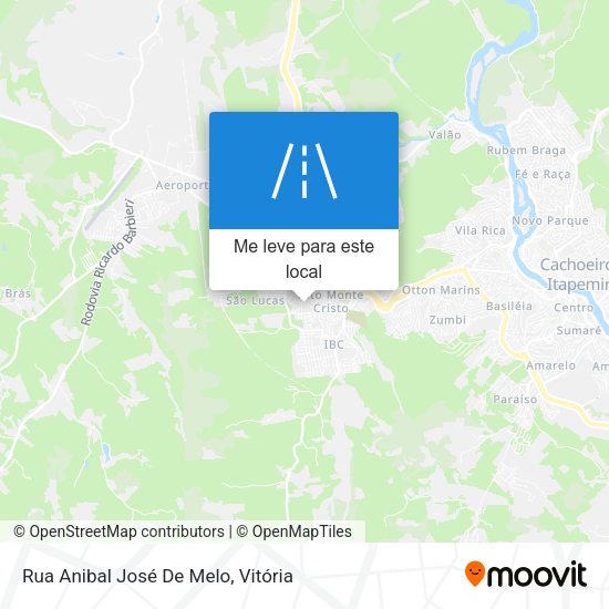 Rua Anibal José De Melo mapa