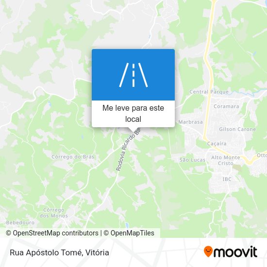 Rua Apóstolo Tomé mapa