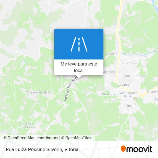 Rua Luíza Pessine Silvério mapa