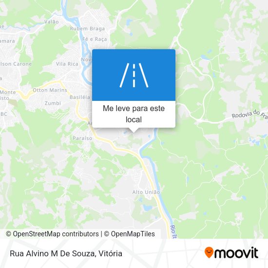Rua Alvino M De Souza mapa
