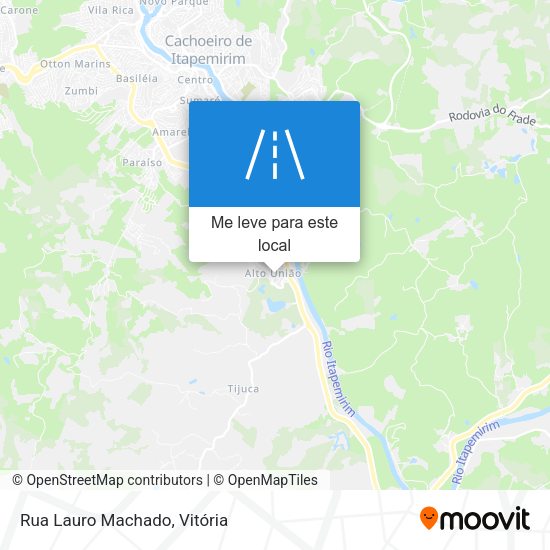 Rua Lauro Machado mapa