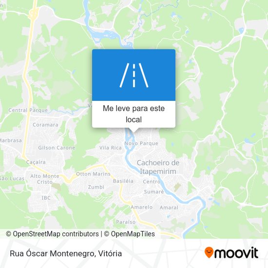 Rua Óscar Montenegro mapa