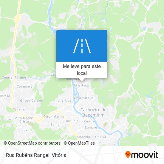 Rua Rubéns Rangel mapa