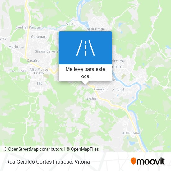 Rua Geraldo Cortês Fragoso mapa