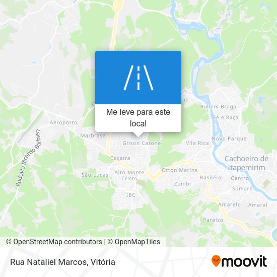 Rua Nataliel Marcos mapa