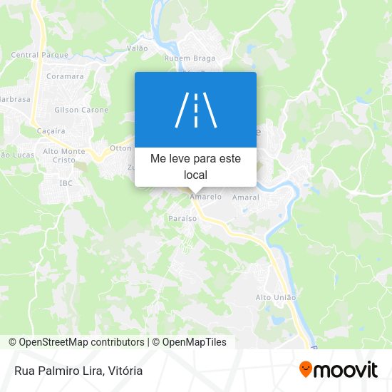 Rua Palmiro Lira mapa