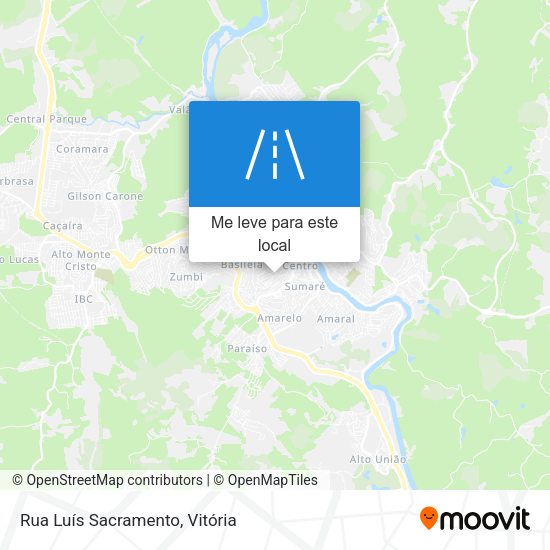 Rua Luís Sacramento mapa