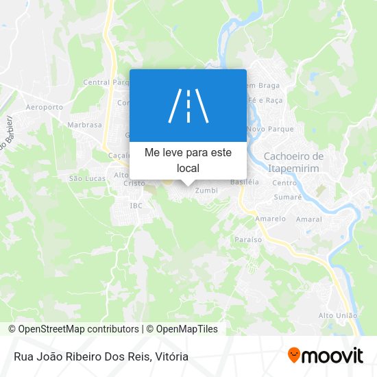 Rua João Ribeiro Dos Reis mapa