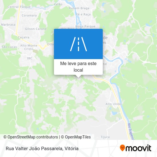 Rua Valter João Passarela mapa