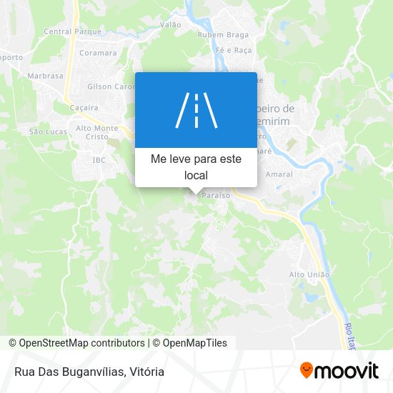 Rua Das Buganvílias mapa