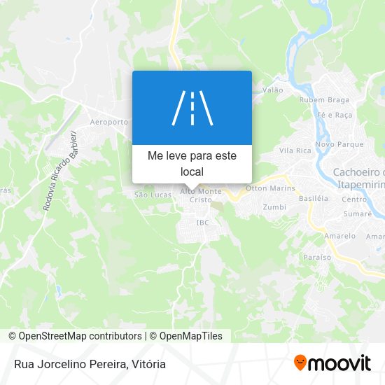 Rua Jorcelino Pereira mapa