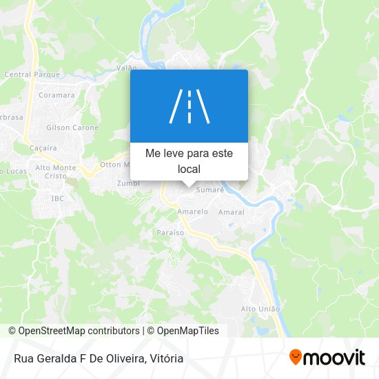 Rua Geralda F De Oliveira mapa