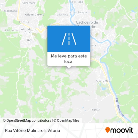 Rua Vitório Molinaroli mapa