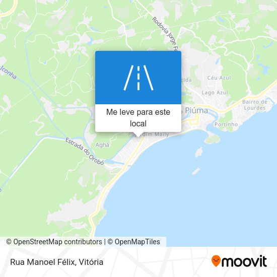 Rua Manoel Félix mapa