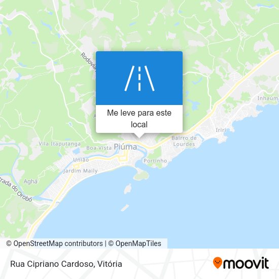 Rua Cipriano Cardoso mapa