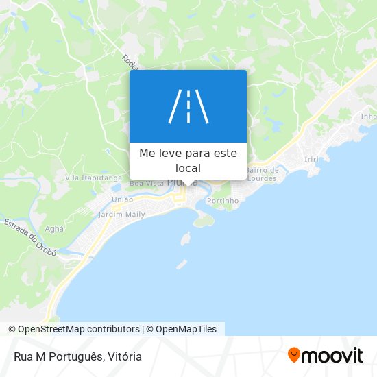 Rua M Português mapa